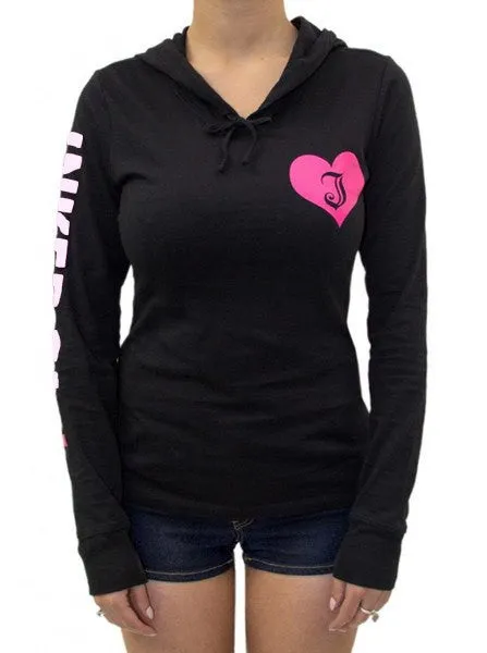 Women's Inked Girls Long Sleeve Hooded Tee