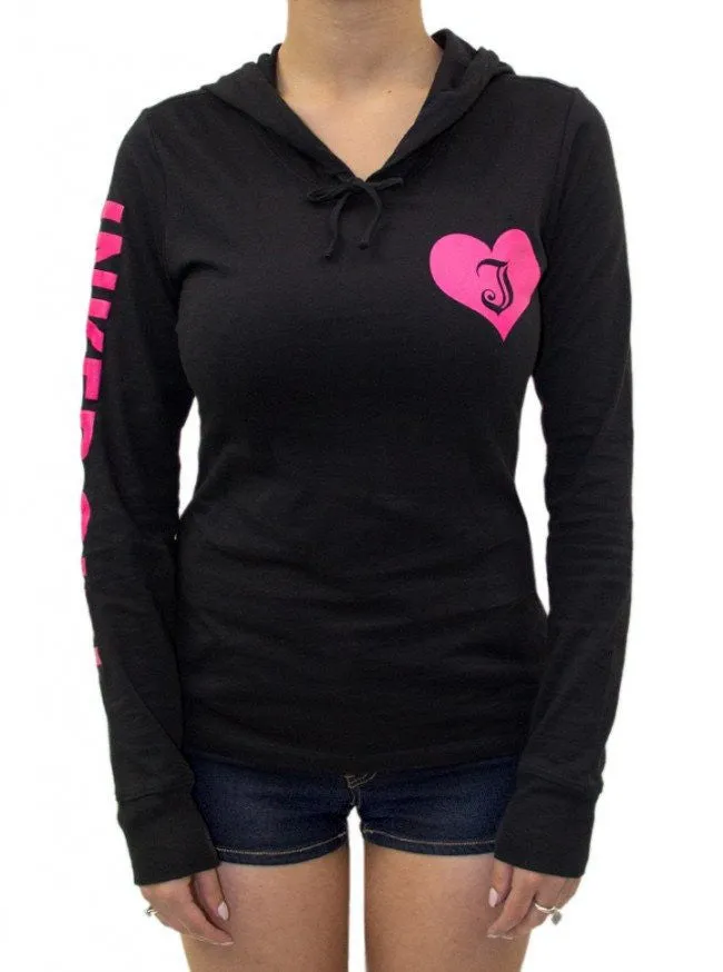 Women's Inked Girls Long Sleeve Hooded Tee