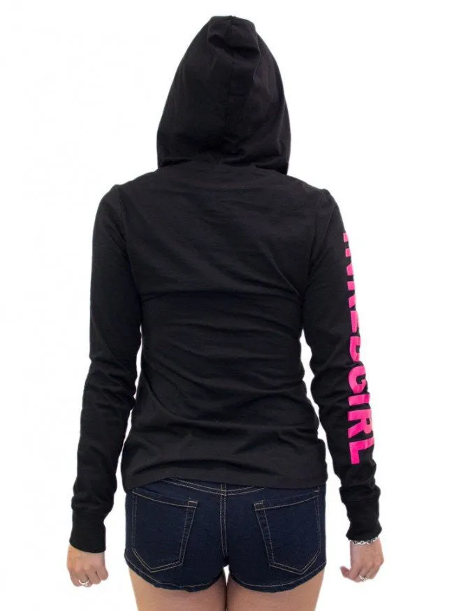 Women's Inked Girls Long Sleeve Hooded Tee