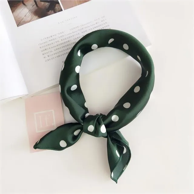 Women's Square All Match Scarf Elegant Floral Summer Head Hair Neckerchief