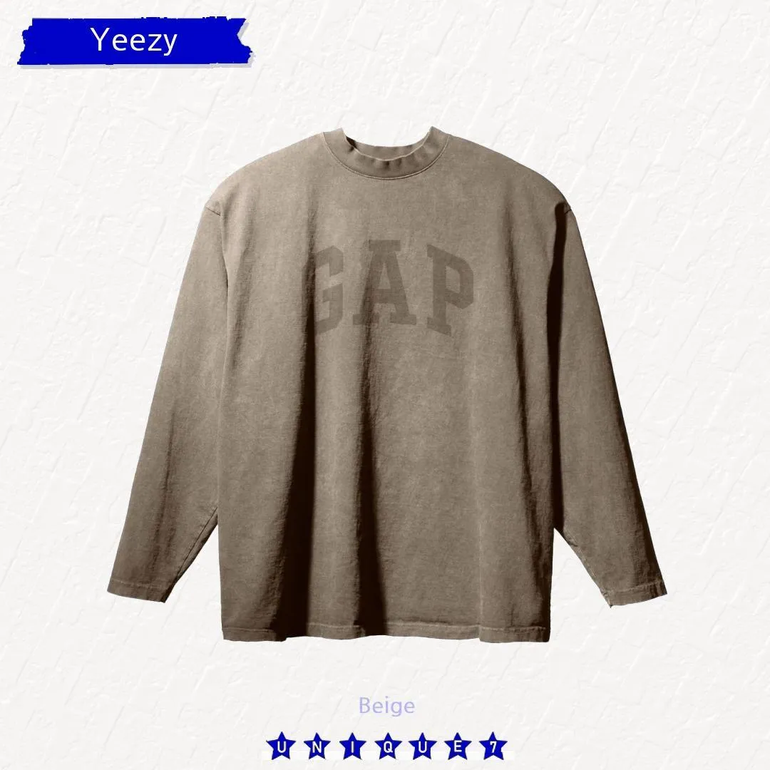 Yeezy  |Stripes Unisex Street Style Long Sleeves Long Sleeve T-shirt