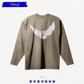 Yeezy  |Stripes Unisex Street Style Long Sleeves Long Sleeve T-shirt