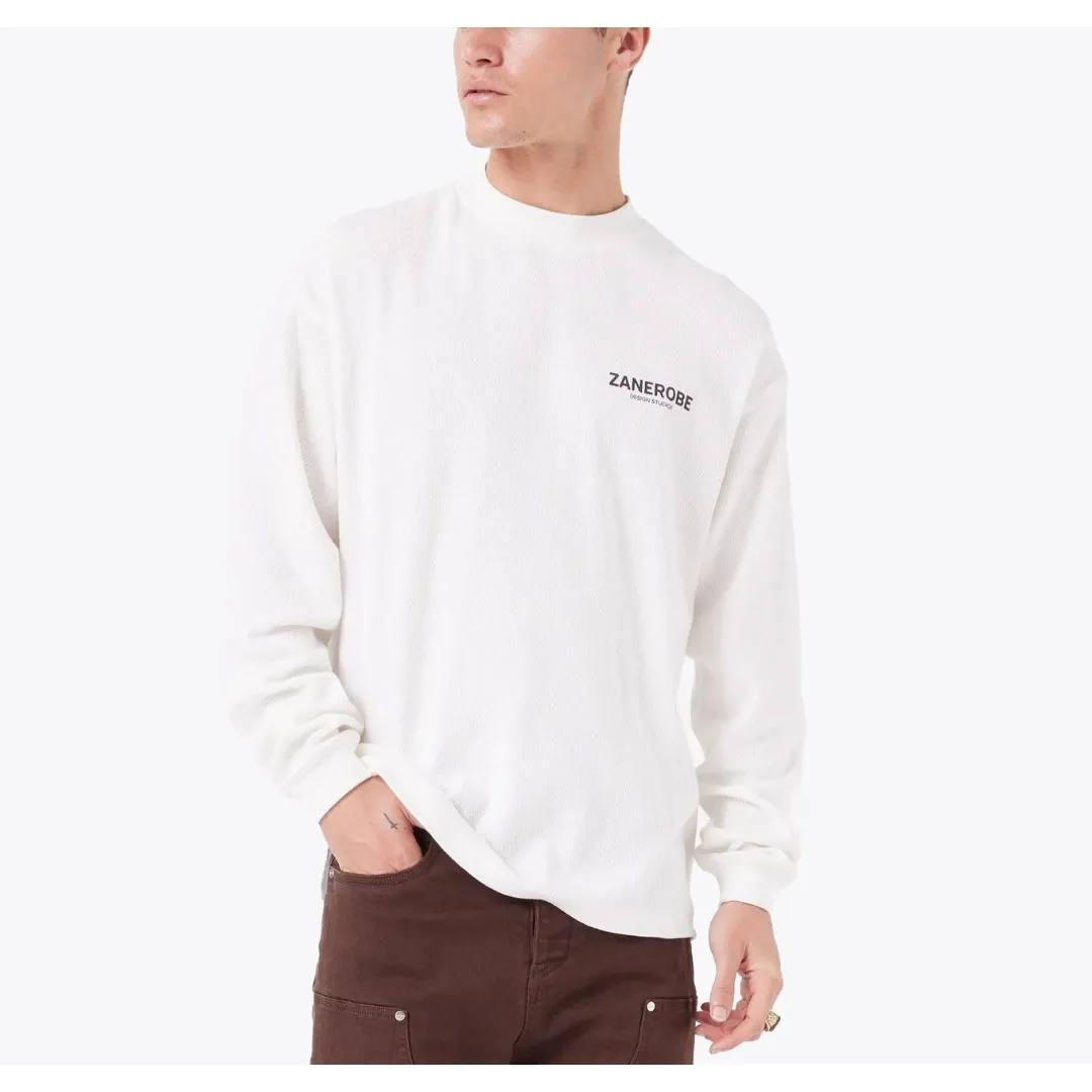 ZANEROBE  |Unisex Street Style Long Sleeves Plain Cotton Oversized