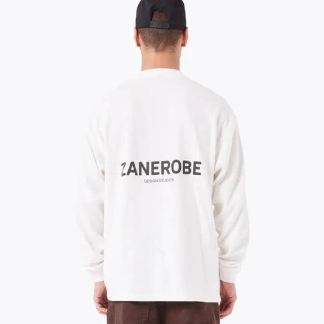 ZANEROBE  |Unisex Street Style Long Sleeves Plain Cotton Oversized