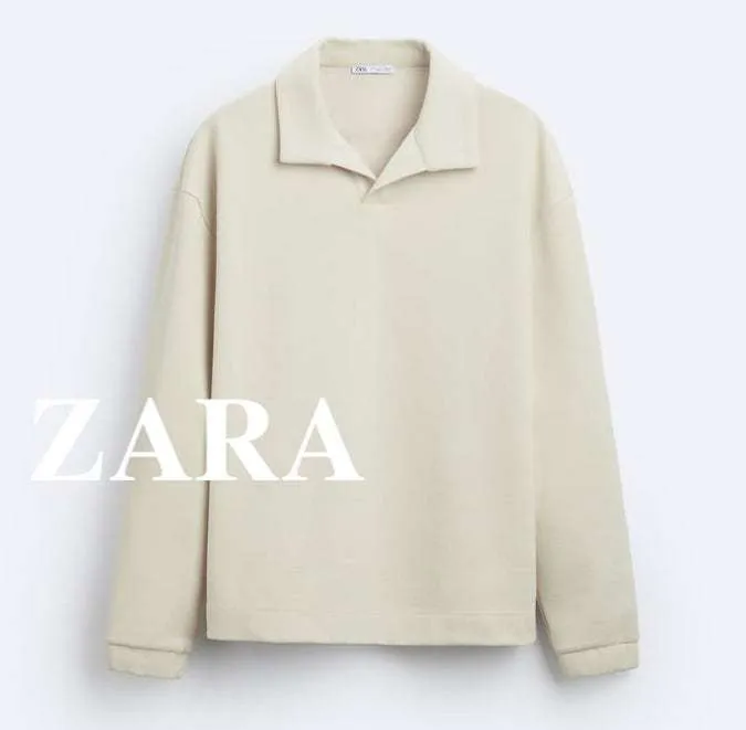 ZARA  |Sweat Long Sleeves Plain Sweatshirts