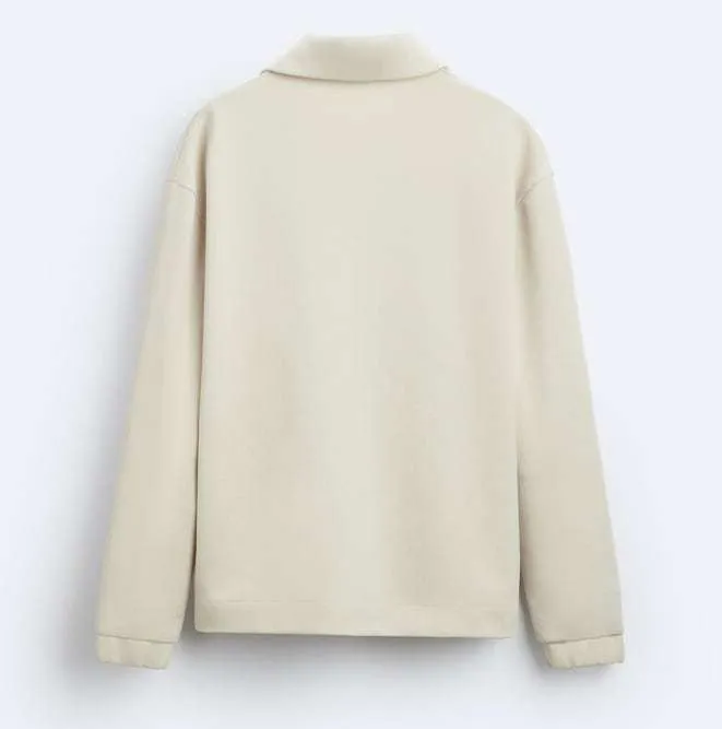 ZARA  |Sweat Long Sleeves Plain Sweatshirts