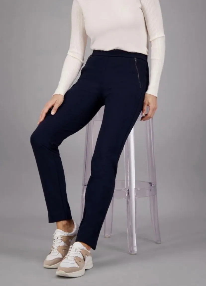 Zenita Slim Navy Pants