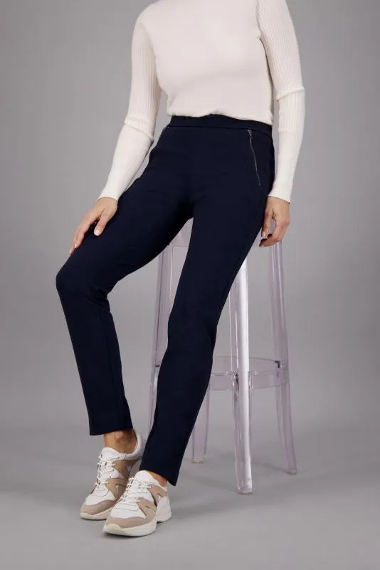 Zenita Slim Navy Pants